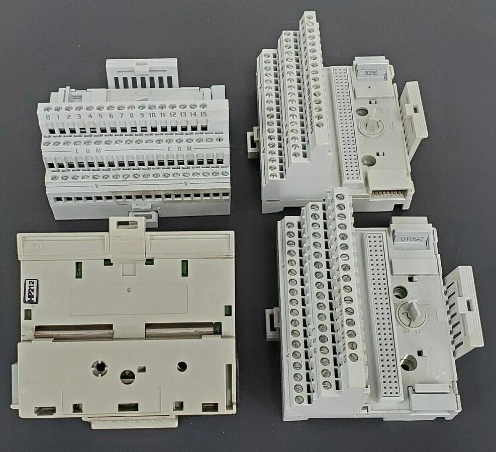 Used LOT OF 4 ALLEN BRADLEY 1794-TB3 TERMINAL BASES 1794TB3 SER. A REV. A01