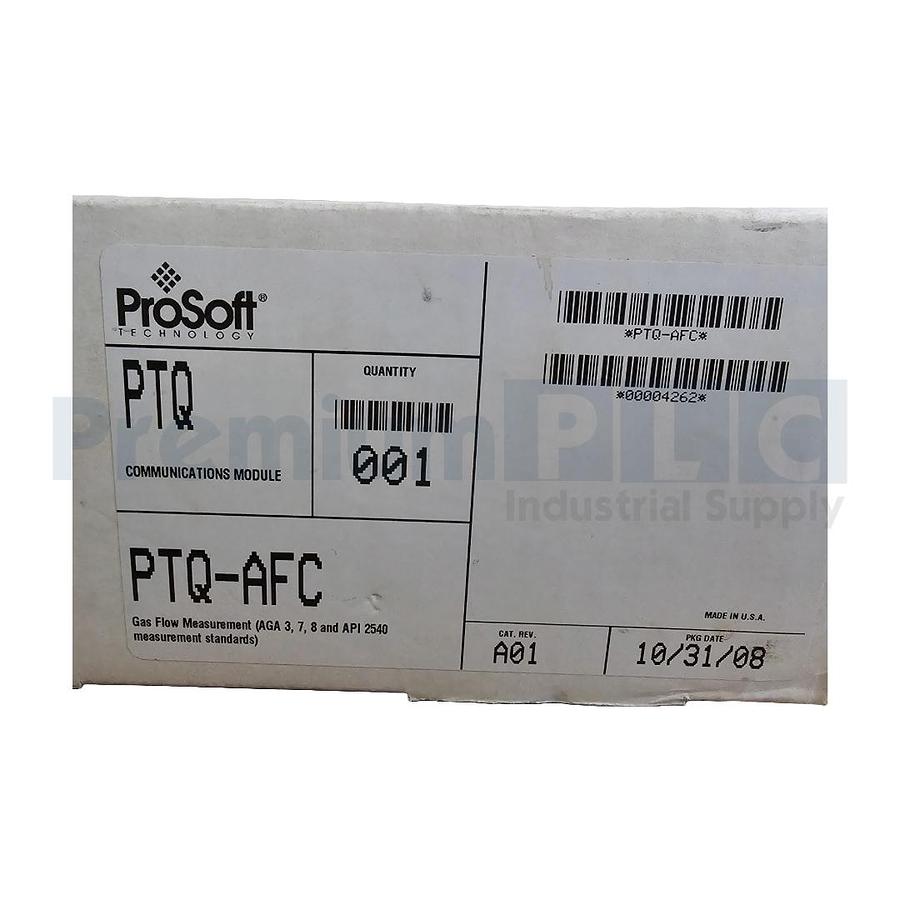 Used ProSoft PTQ-AFC ProTalk LIQUID & GAS FLOW COMPUTER MODULE FOR QUANTUM SERIES NEW