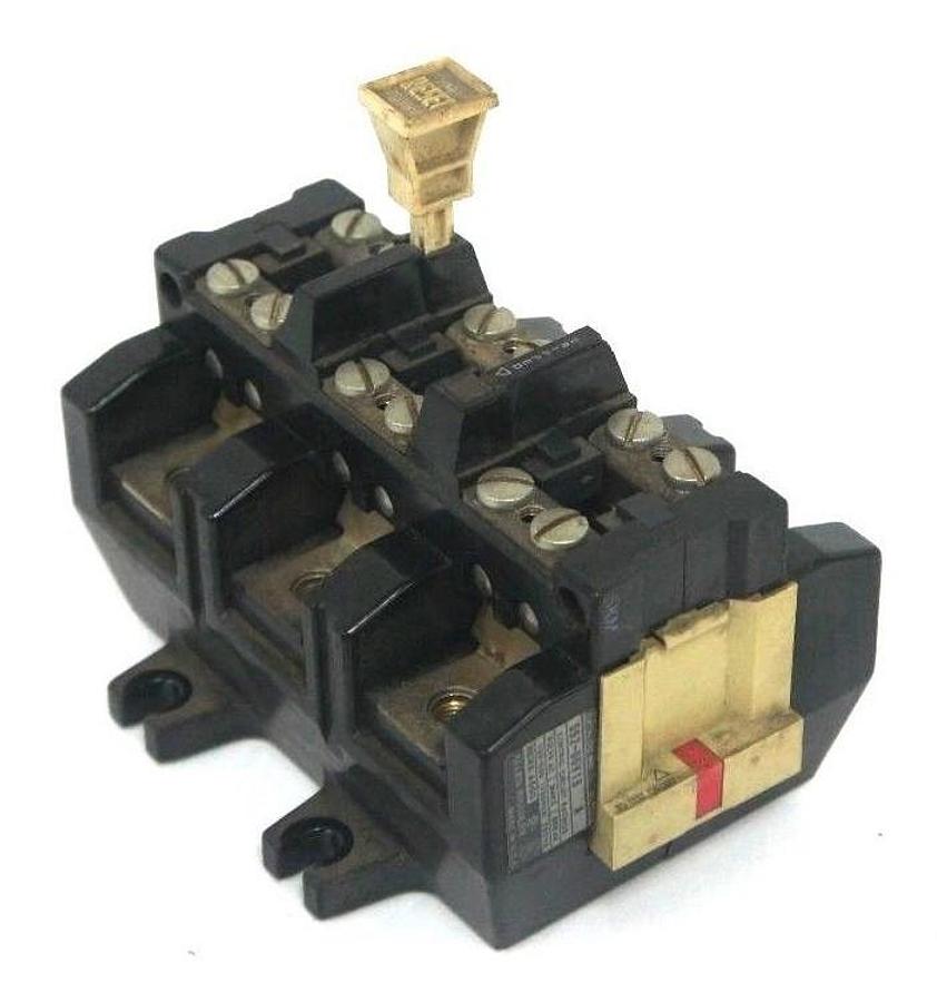 Used ALLEN BRADLEY 592-D0V16 OVERLOAD RELAY SER.A, 120-600 VAC, NEMA A600, 592D0V16