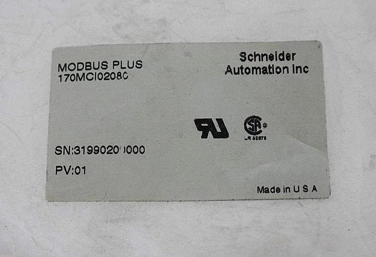 Used NEW SCHNEIDER MODIBUS PLUS 170MCI02080 DOUBLE-ENDED RJ45 CABLE 30FT PV:01