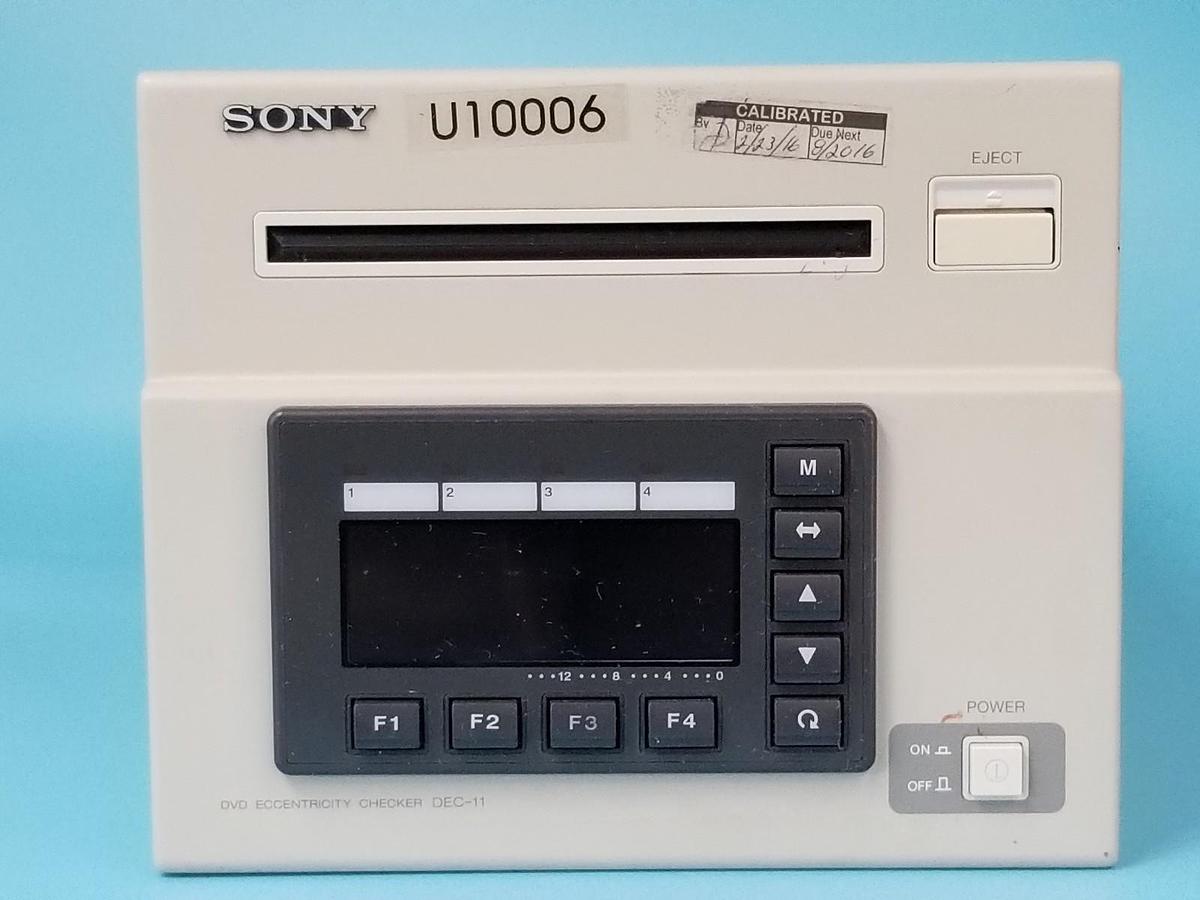 Used SONY DEC-11 DVD ECCENTRICITY CHECKER DEC11