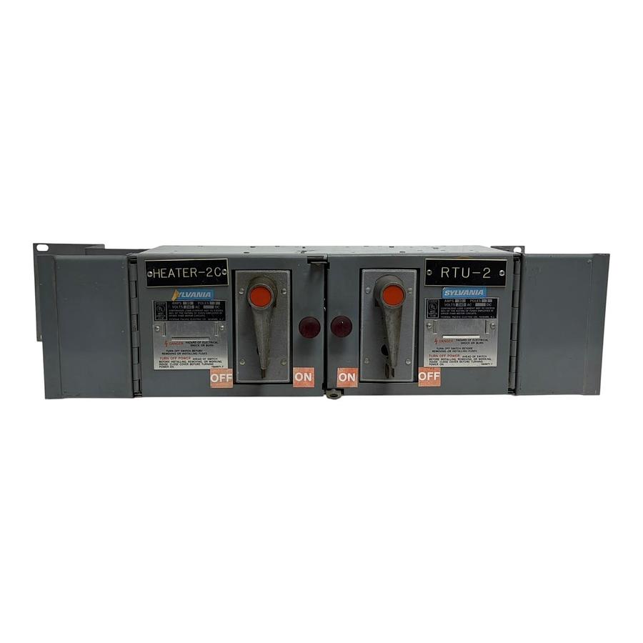 Used Sylvania FPE QMQB Busway Plug Disconnect Switch 30A 240V 3P Dual 3322R