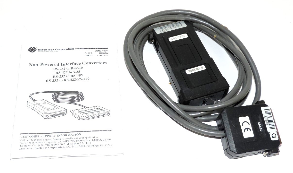 NIB BLACK BOX IC 237A-F RS232 TO RS530 INTERFACE CONVERTER