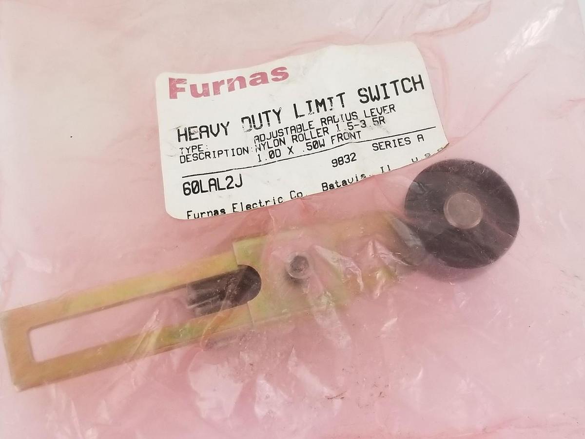NEW FURNAS 60LAL2J ADJ. RADIUS LEVER NYLON ROLLER 1.5-3.5R, SER. A