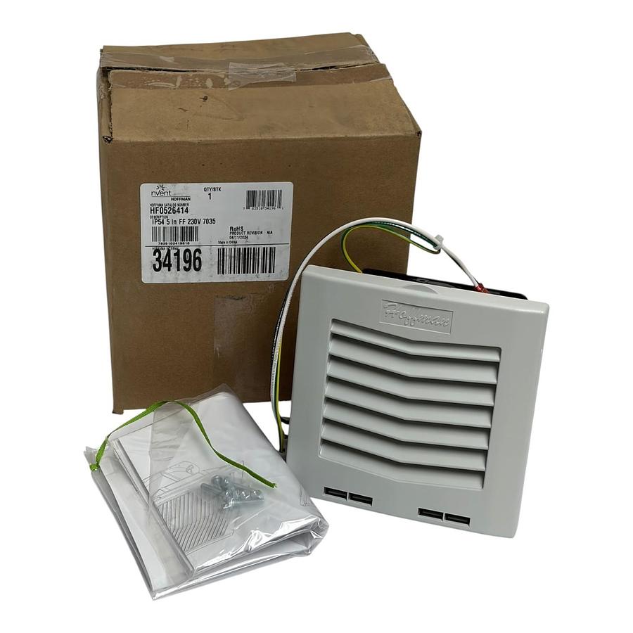 Used nVent Hoffman HF0526414 Enclosure Filter Fan 5 Inch 230V New Surplus