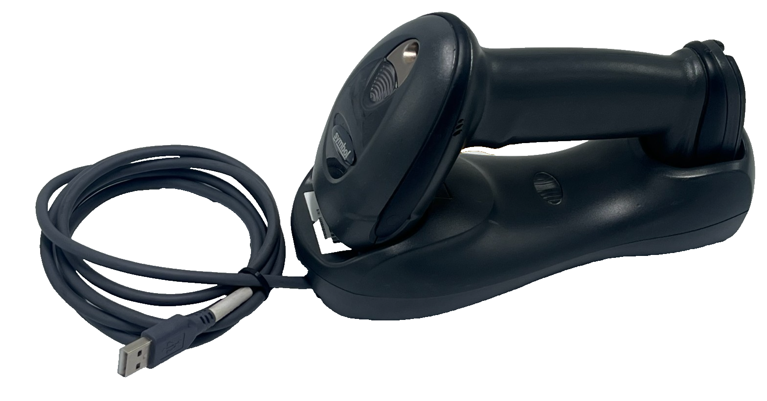 Used SYMBOL DS6878-SR20117WR Wireless Barcode Scanner w/ Charging Cradle & USB Cable