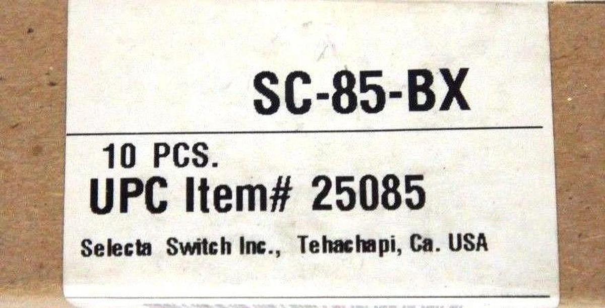 Used LOT OF 20 NIB SELECTA SWITCH INC. SC-85-BX CROCODILE STEEL SPRING CLIPS SC85BX
