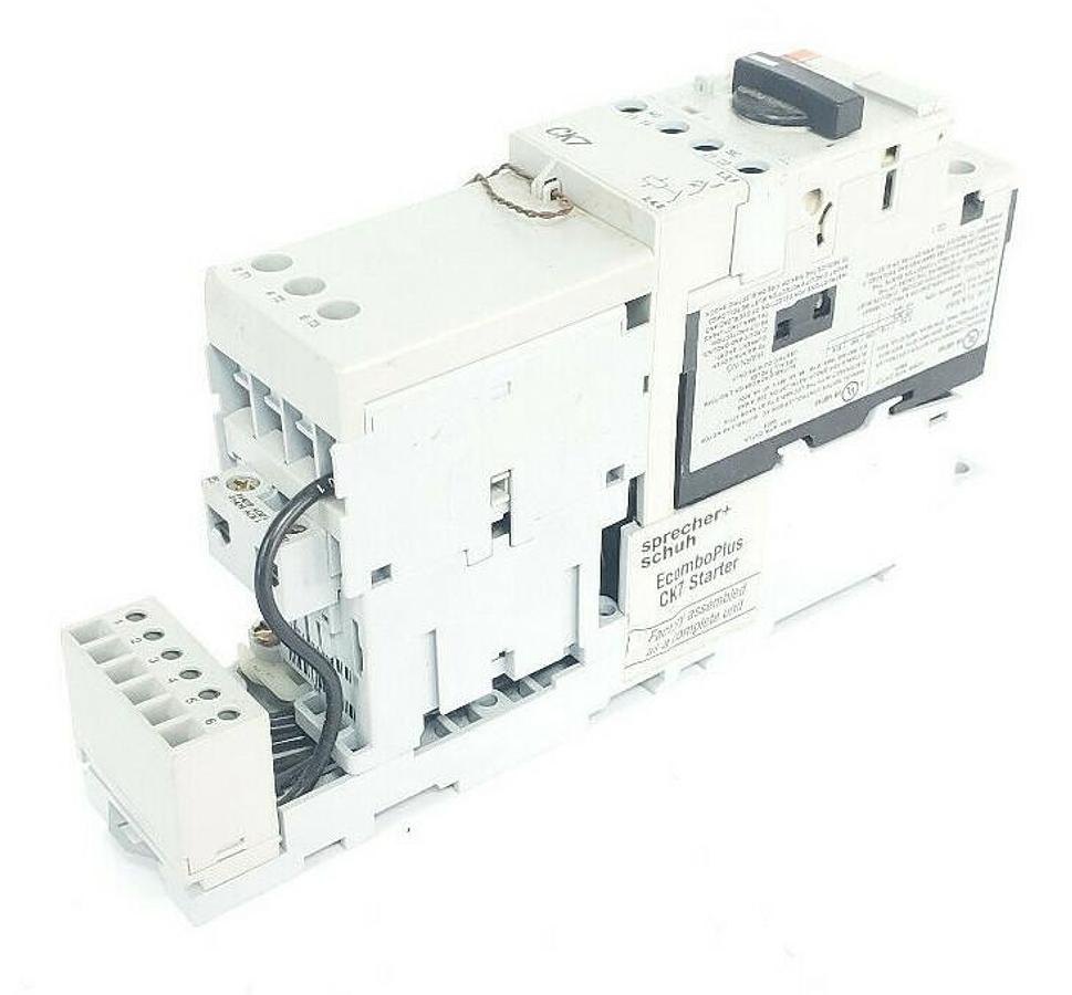 Used SPRECHER + SCHUH ECOMBOPLUS CK7 STARTER ASSEMBLY KTA7-25S-0.16A CA7-9-10