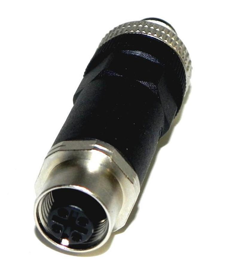 Used LOT OF 6 NEW BLACK L1024010 CONNECTORS 4 PIN 4 MALE AND FEMALE ENDS