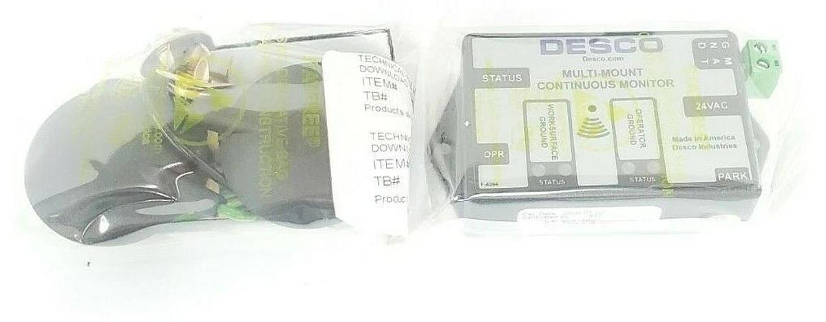 Used NIB DESCO 19226 MONITOR, CONTINUOUS MULTI-MOUNT 120V AUTO-JACK