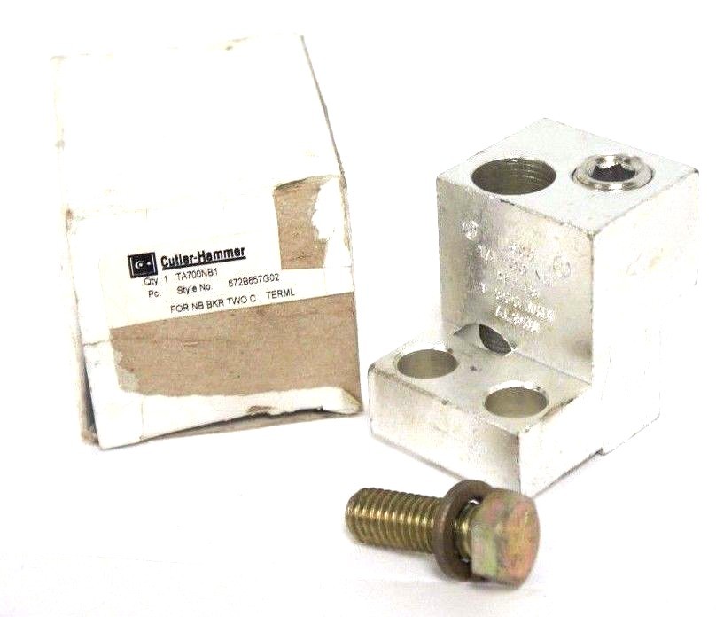 Used NIB CUTLER HAMMER TA700NB1 TERMINAL LUGS STYLE NO. 672B657G02