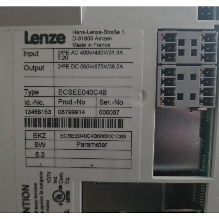 LENZE ECSEE040C4B / ECSEE040C4B000XX1C63 ECS POWER SUPPLY MODULE 13468153 NSMP