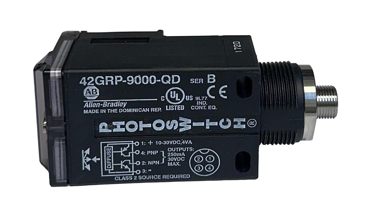 Used ALLEN BRADLEY 42GRP-9000-QD /B PHOTOSWITCH SENSOR 10-30VDC 4VA 250mA NSNP
