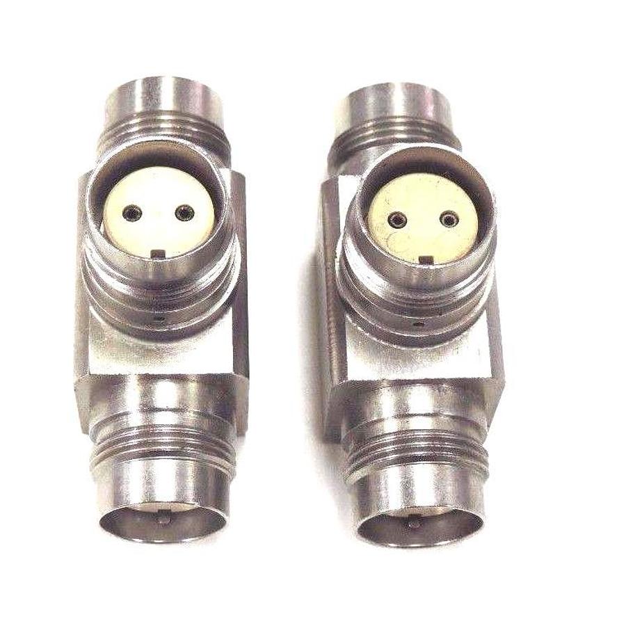 Used 2 AMPHENOL 82-5677 TWIN COAXIAL CONNECTORS 825677