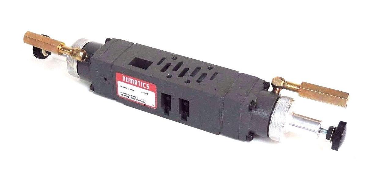 Used NEW NUMATICS I12RQ100OP00000 REGULATOR ASSEMBLY 10/130PSI W/ 2 214-103 GAUGES