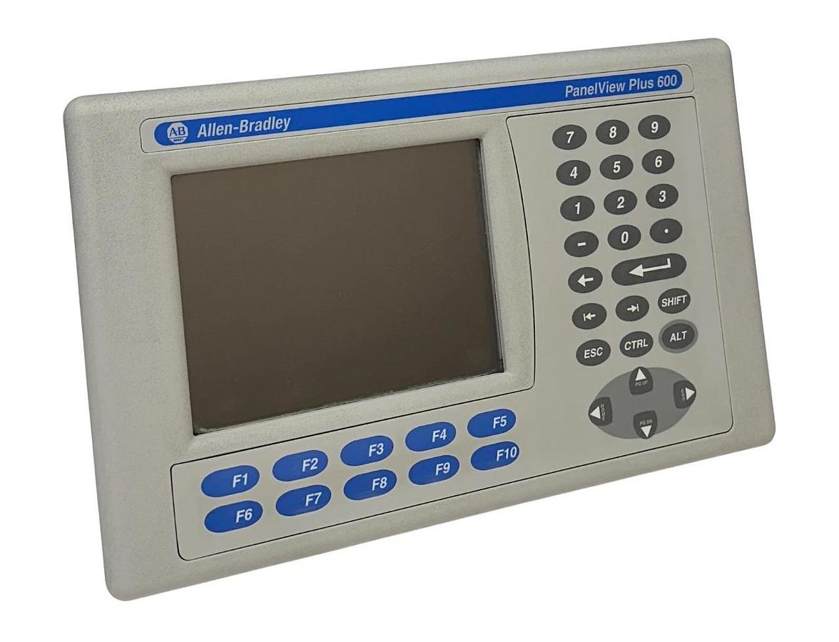 Used ALLEN BRADLEY 2711P-B6C20D8 /A PanelView Plus 600 KEY/TOUCH EtherNet 24VDC USNP
