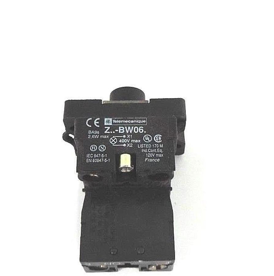 Used NIB TELEMECANIQUE ZA2BW061-120V PILOT LIGHT 120VAC W/OUT BULB, ZA2BW061120V