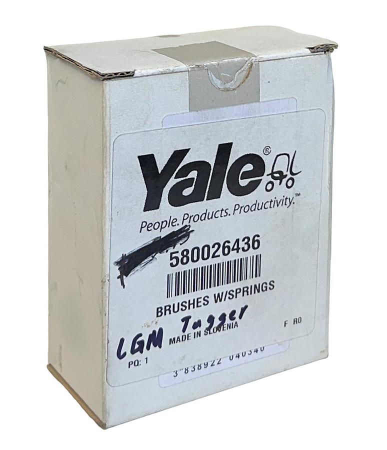 Used YALE 580026436 / YT580026436 OEM BRUSHES W/ SPRINGS FOR FORKLIFT NSMP
