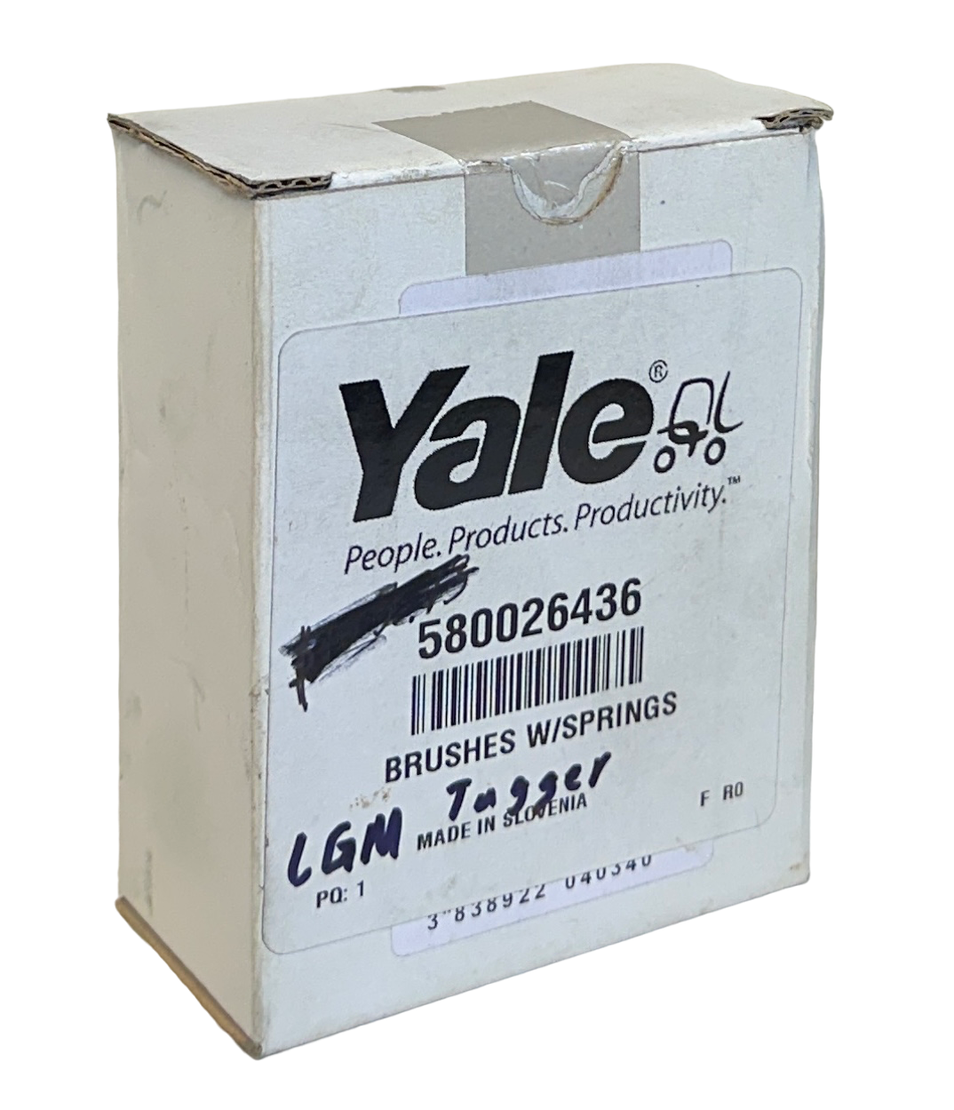 Used YALE 580026436 / YT580026436 OEM BRUSHES W/ SPRINGS FOR FORKLIFT NSMP