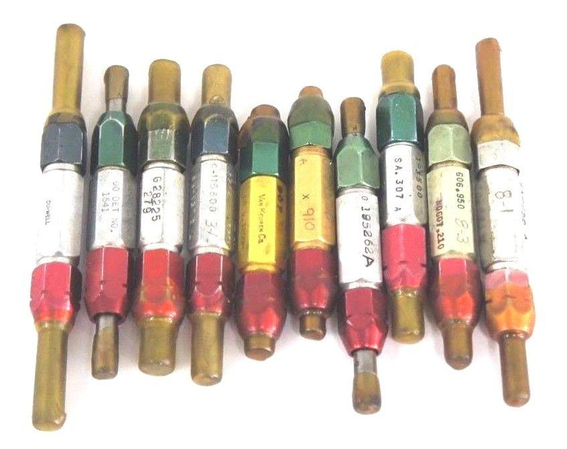 Used LOT OF 10 PLUG GAGES BESLEY, RITE-O, HEMCO, VAN KEUREN, DU-WELL