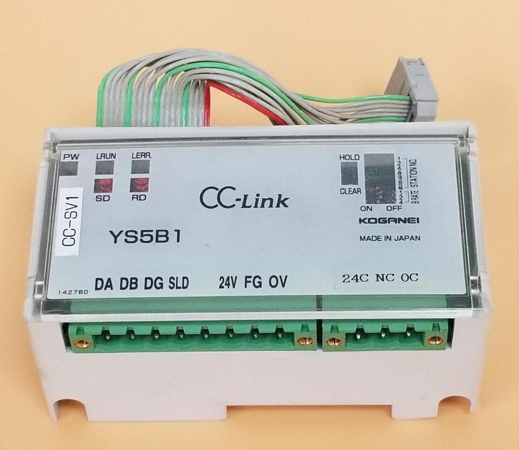 Used KOGANEI YS5B1 REMOTE I/O BLOCK CC-LINK Y038236-PCB1