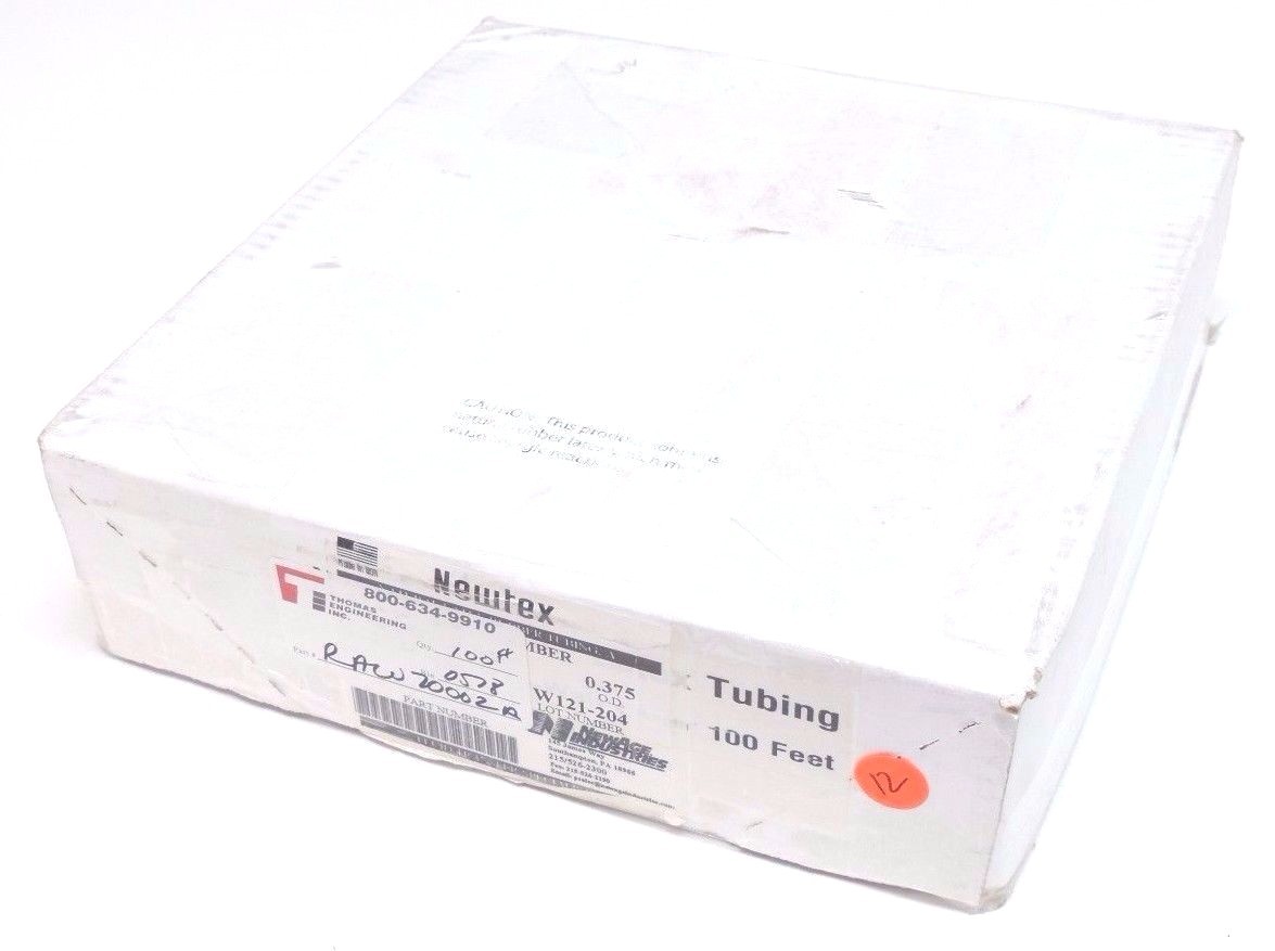 Used NIB THOMAS ENGINEERING RAW70002A NATURAL LATEX RUBBER TUBING 100FT, 0.375 O.D.