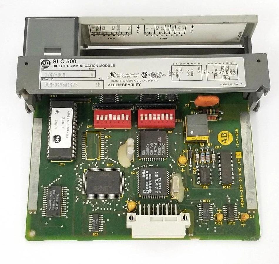 Used ALLEN BRADLEY 1747-DCM DIRECT COMMUNICATION MODULE 1747DCM, SER. A