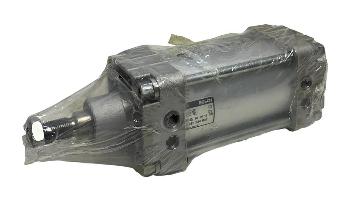 Used BOSCH 0 822 244 003 / 0822244003 PNEUMATIC CYLINDER SINGLE-ROD 80/80 10BAR NSMP