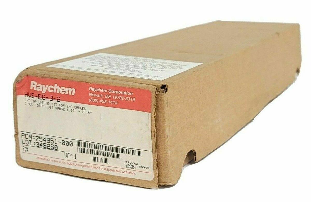 Used NIB RAYCHEM HVS-EG-3-2 EXT GROUNDING KIT FOR 3/C CABLES