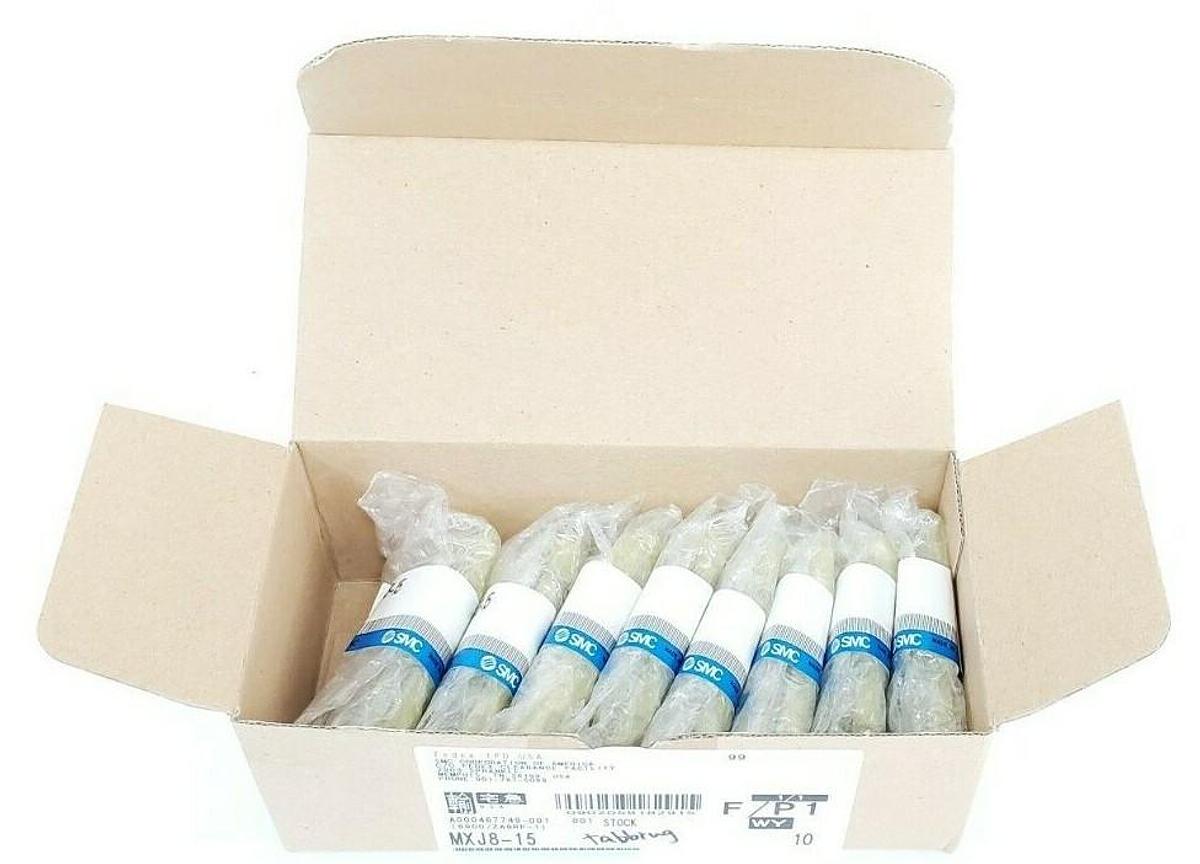 LOT OF 8 NEW SMC MXJ8-15 PRECISION AIR SLIDE TABLE CYLINDERS MXJ815