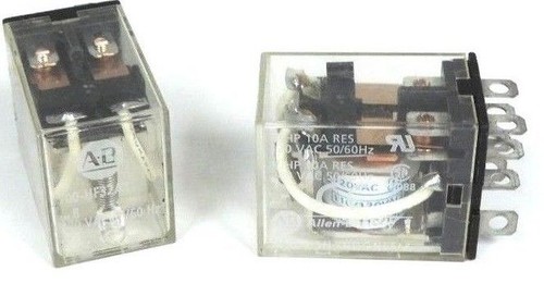 Used LOT OF 2 ALLEN BRADLEY 700-HF32A1 SER. B RELAYS, 700HF32A1, 120 VAC 50/60HZ
