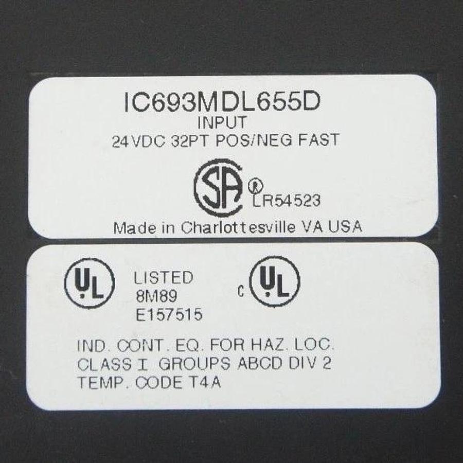 Used LOT OF 2 GE FANUC IC693MDL655D INPUT MODULE 24VDC 32PT POS/NEG FAST