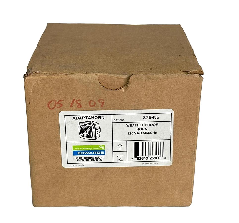 Used NEW EDWARDS 876-N5 / 876N5 ADAPTAHORN WEATHERPROOF HORN 120VAC 50/60Hz