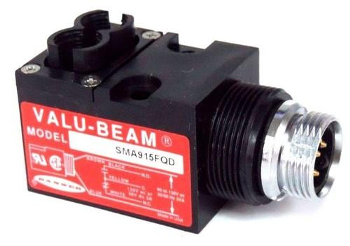 Used NIB BANNER SMA915FQD PHOTOELECTRIC GLASS FIBEROPTIC SENSOR