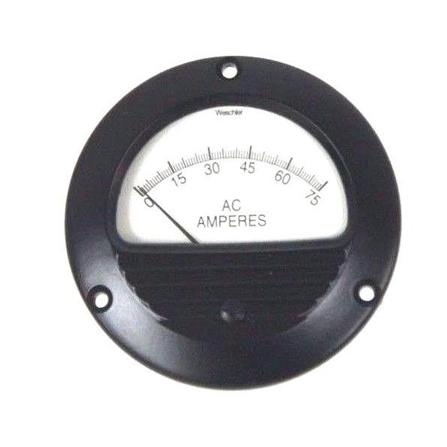 Used NIB WESCHLER INSTRUMENTS 291B281A26 PANEL METER 0-75 AC AMPERES