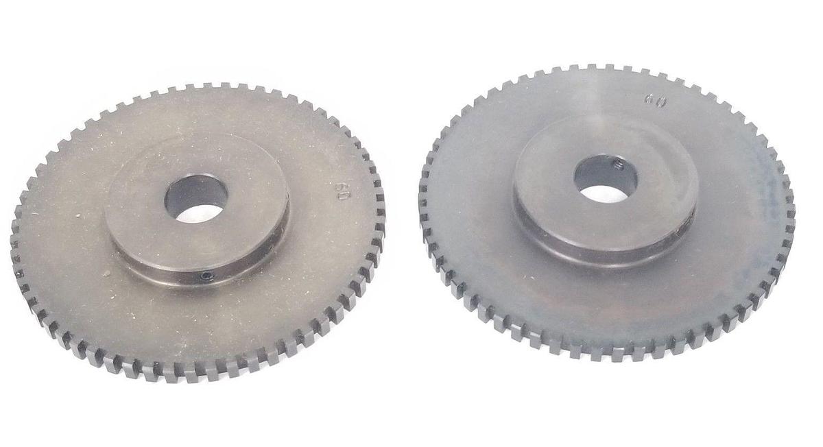 Used BOX OF 2 NEW DANAHER DYNAPAR 16002070184 GEARS, 60 TOOTH, 3.75D X .625B