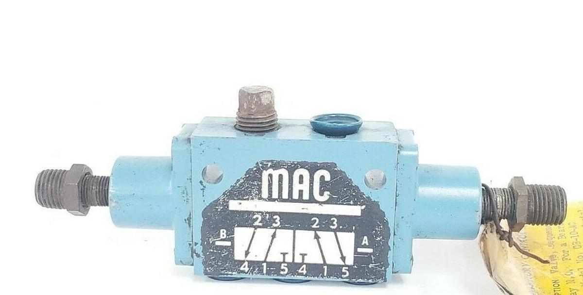 Used MAC 1804-1-03 3-WAY SEQUENCE SOLENOID VALVE 3/8" V-13231 1804103