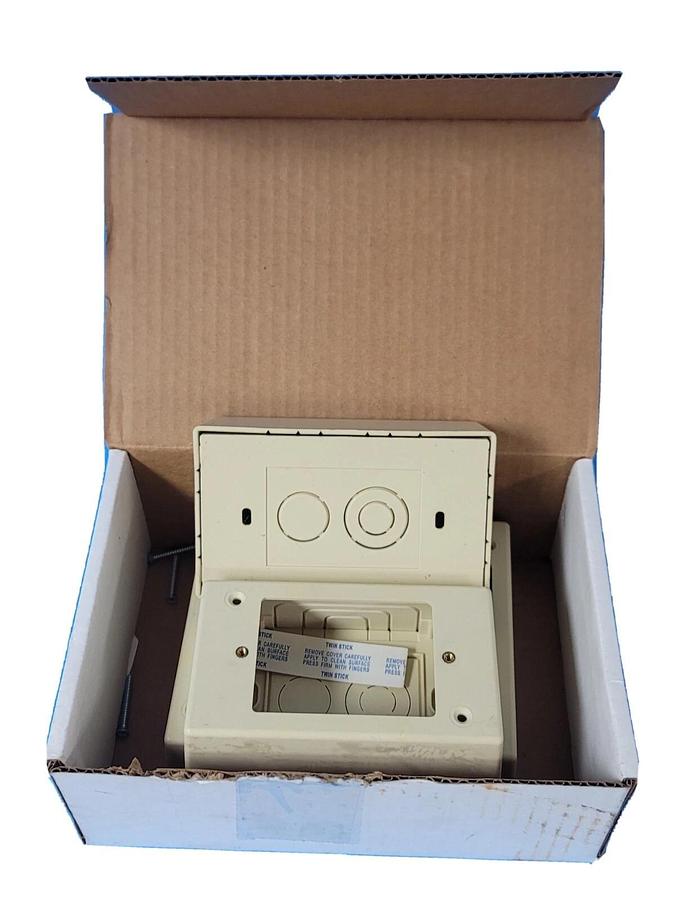 Used LOT OF 24 NEW NSI LDJB-2LI JUNCTION BOXES COLOR: LIGHT IVORY DEPTH: 2''