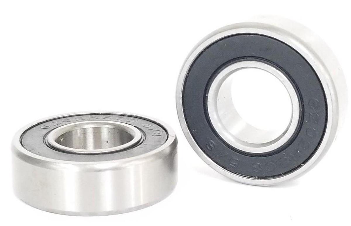 Used LOT OF 2 NEW GENERIC 6202RSC3 5/8" BEARINGS