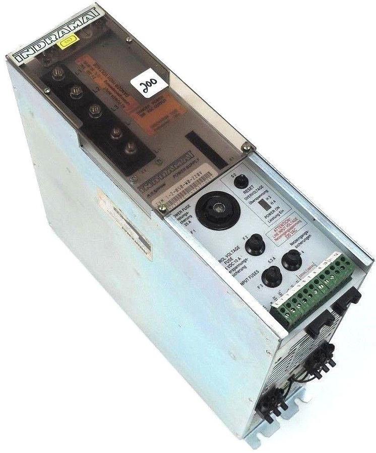 Used INDRAMAT TVM1.2-050-W0-220V SERVO POWER SUPPLY, 220VAC, TVM 1-2-050-W0-220V, 1.2