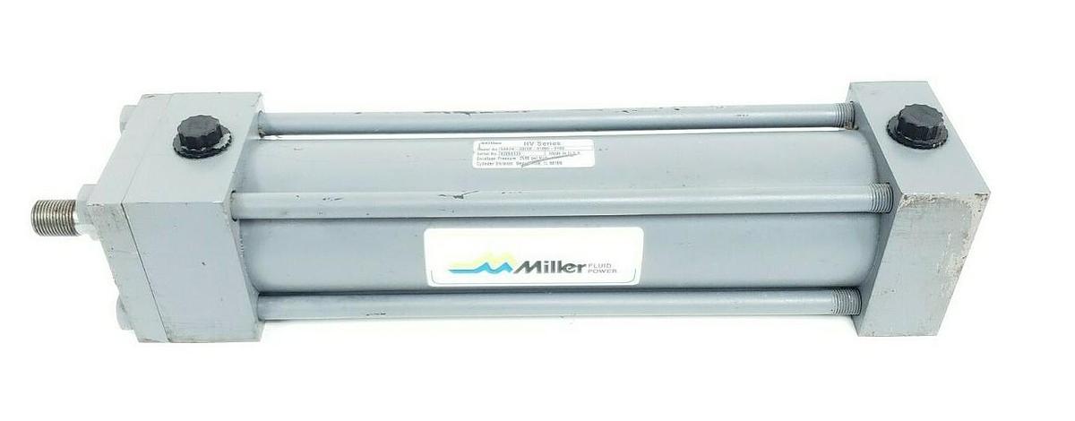Used MILLER HV SERIES 50R2N-00250-01000-0100 HYDRAULIC CYLINDER 2500PSI