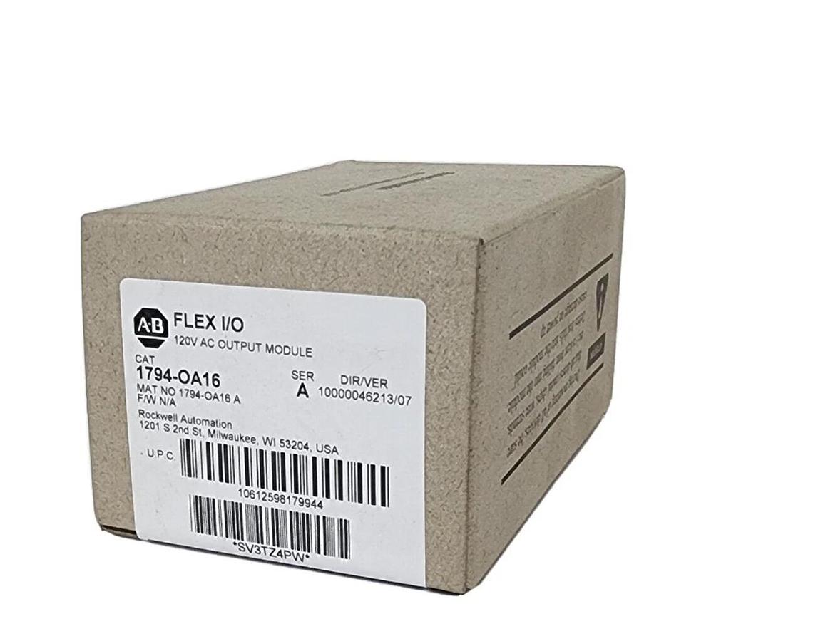 Used FACTORY SEALED ALLEN BRADLEY 1794-OA16 SER. A 120V AC OUTPUT MODULE