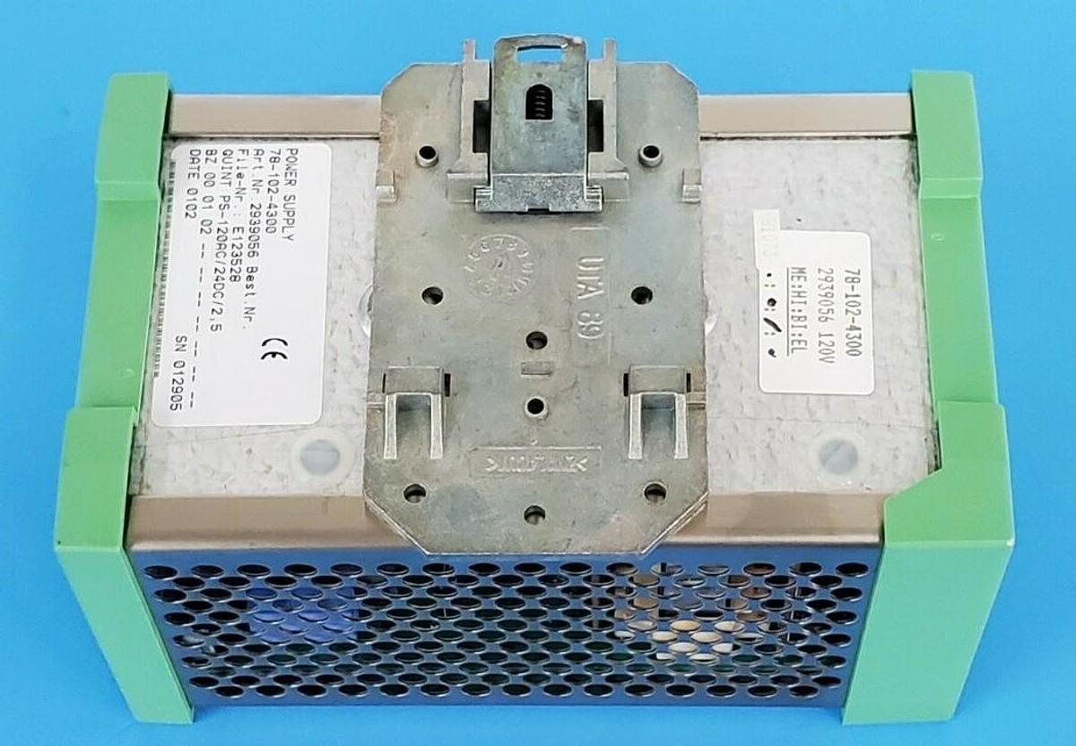 Used PHOENIX CONTACT QUINT-PS-120AC/24DC/2.5 POWER SUPPLY ORD. NO.: 2939056