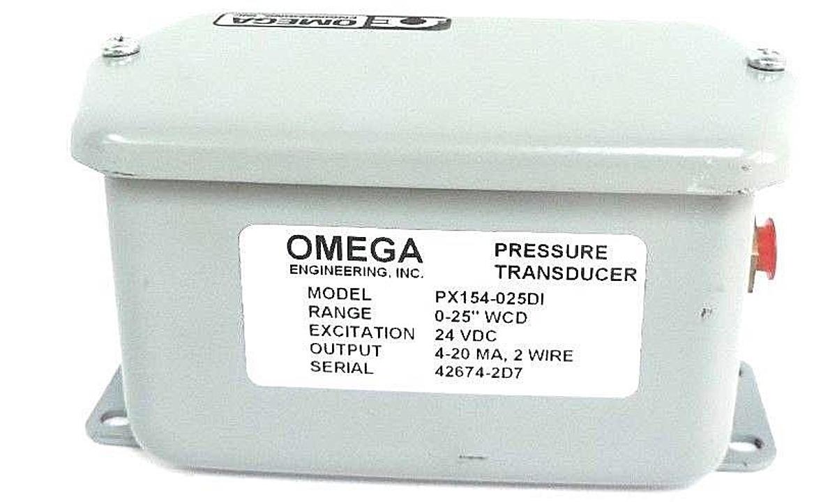 Used NEW OMEGA PX154-025DI PRESSURE TRANSDUCER PX154025DI