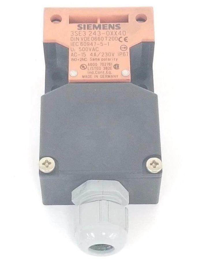 Used SIEMENS 3SE3-243-0XX40 LIMIT SWITCH 3SE32430XX40, 4A/230V