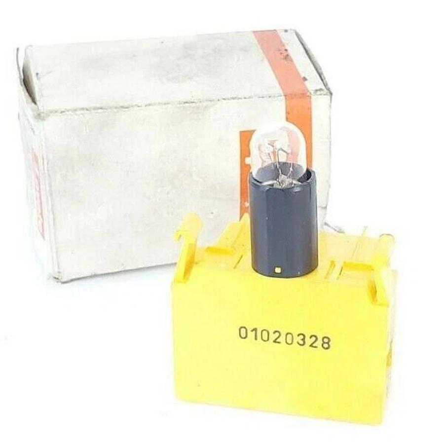 Used NIB LOVATO 8LM2TXL110 LAMPHOLDER C/W 110-120V TRANSFORMER, MOUNT ADAPTER & BULB