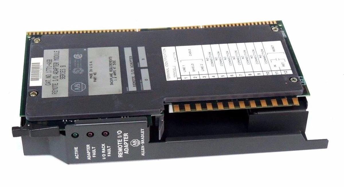 Used ALLEN BRADLEY 1771-ASB SER. B REMOTE  I/0 ADAPTER F/W REV.G AAH12518