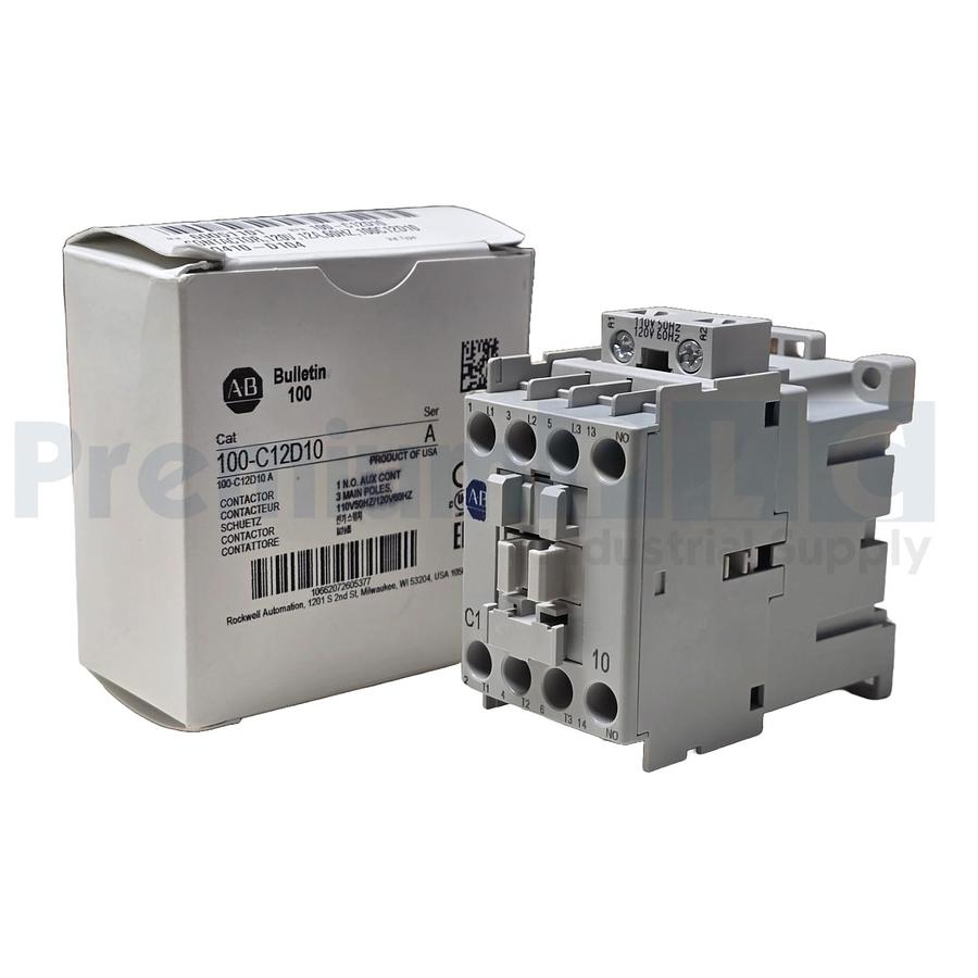 ALLEN BRADLEY 100-C12D10 /A IEC CONTACTOR 12A 110V50HZ/120V60HZ COIL NSMP 662072605370