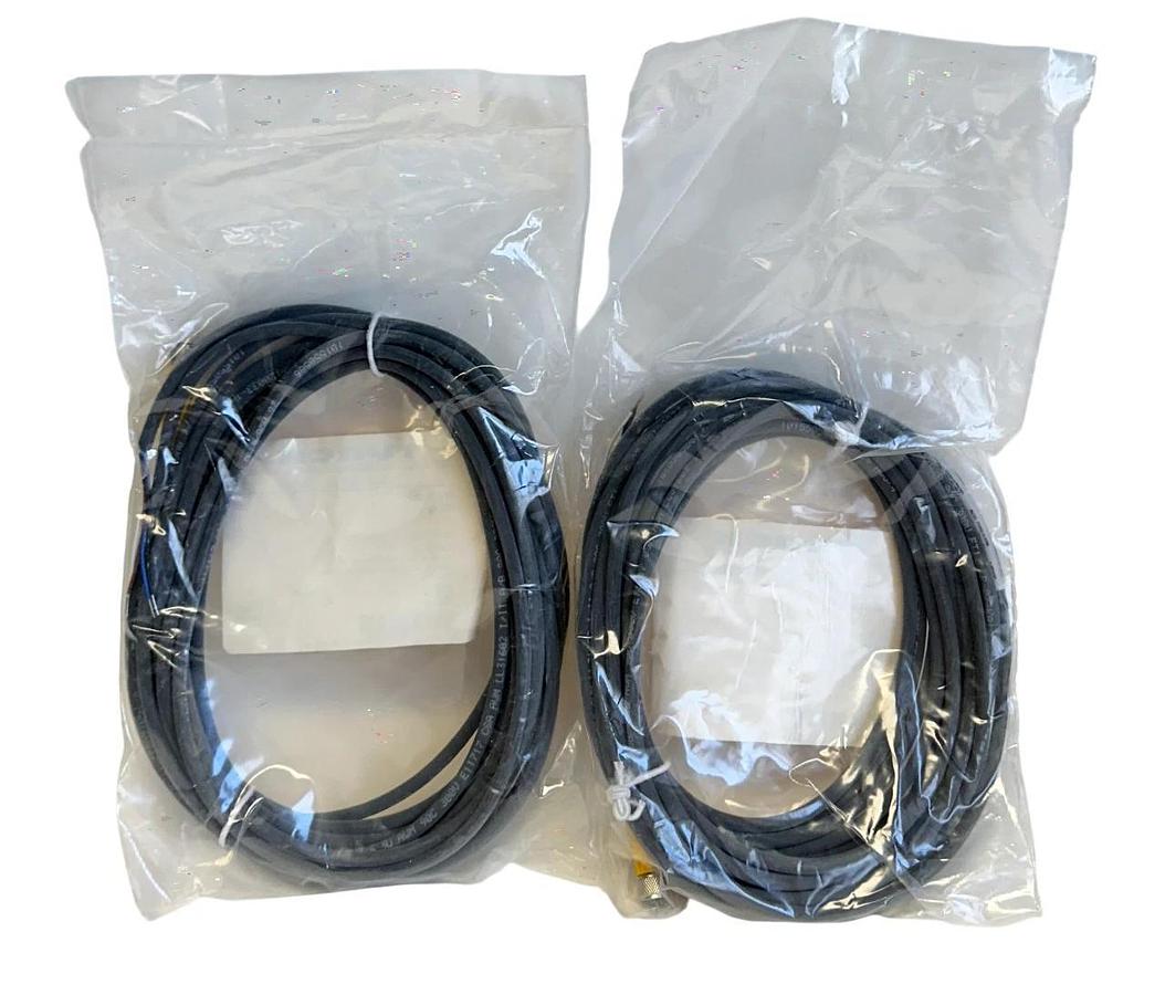 Used 2 TURCK PKG 4M-5/S90 / U0058-1 PICOFAST SINGLE-ENDED CORDSETS 5M PKG4M5S90 NSFS