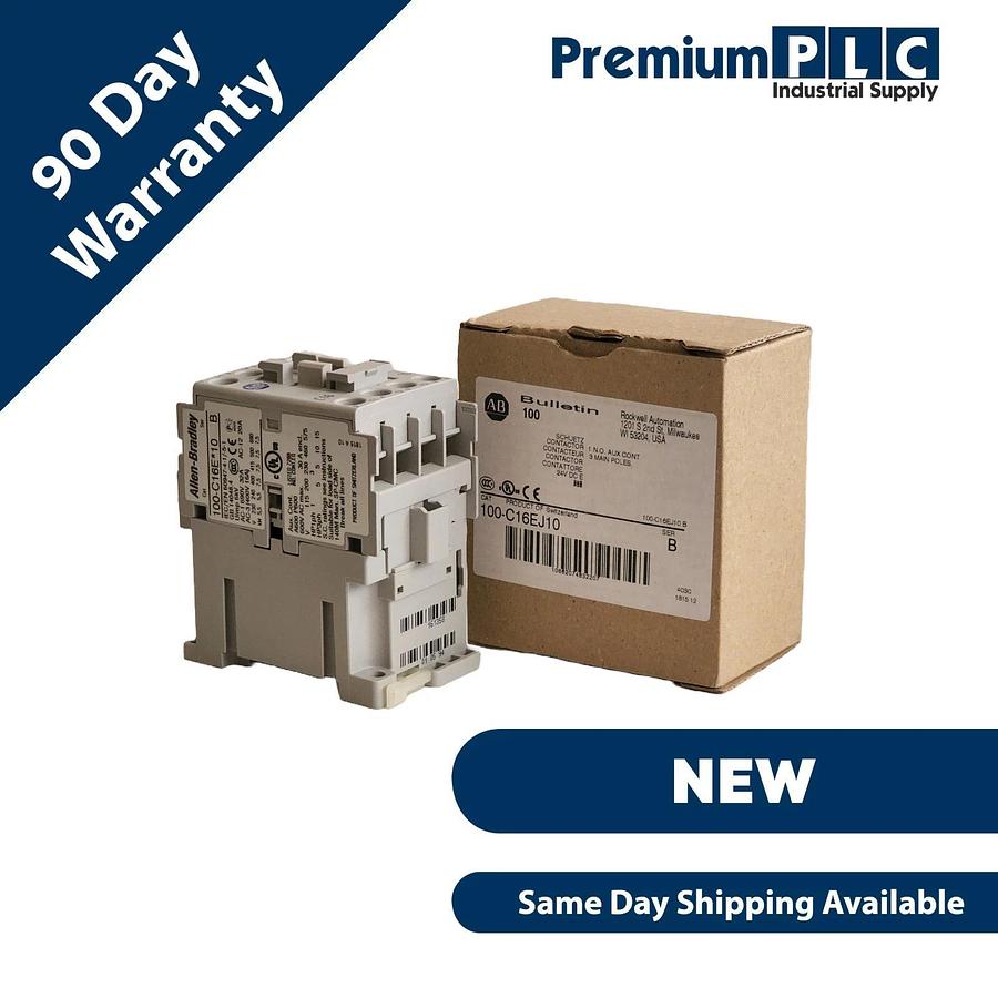 Used NEW ALLEN-BRADLEY 100-C16EJ10 /B STANDARD CONTACTOR 24VDC NEW IN BOX 100C16EJ10